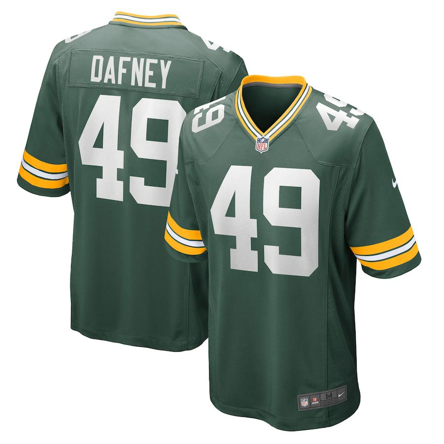 Men Green Bay Packers #49 Dominique Dafney Nike Green Game NFL Jersey->green bay packers->NFL Jersey